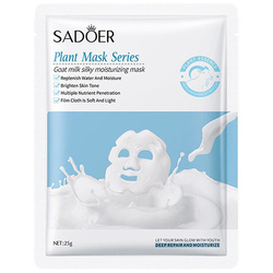 Увлажняющая тканевая маска для лица Plant Mask SADOER Goat Milk Silky Moisturizing Mask