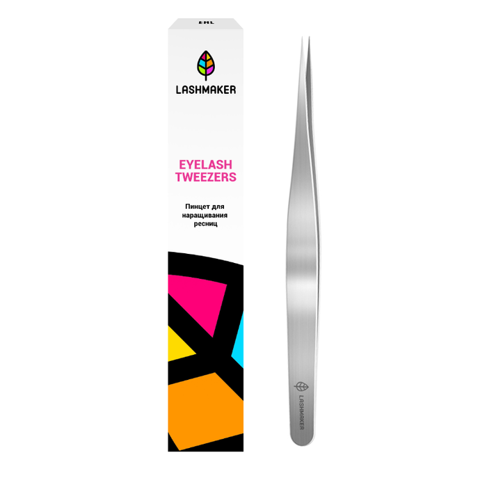 Пинцет для ресниц LASHMAKER "Forward" Base