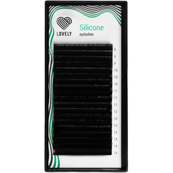 Черные ресницы LOVELY Silicone (МИКС, 16 линий) NEW
