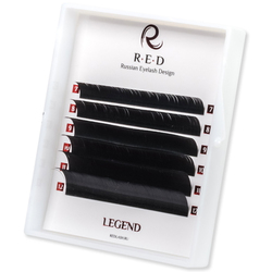Черные ресницы RED Legend (МИКС, 6 линий)