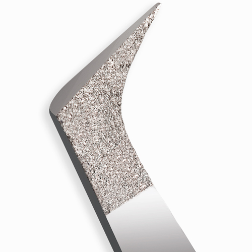 Пинцет для ресниц Le Maitre "Professional Folk" Diamond L-45 7 мм