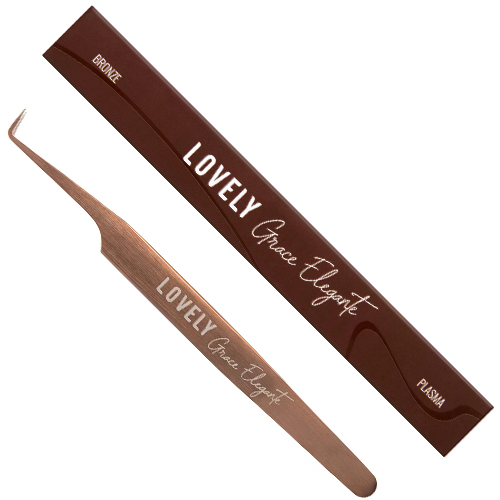 Пинцет для наращивания ресниц Lovely NanoFiber Grace Elegante