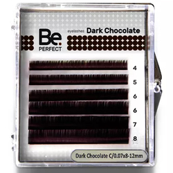 Коричневые ресницы BE PERFECT Dark Chocolate (6 линий)