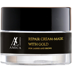 Восстанавливающая крем-маска Amica Lashes Repair CREAM-MASK with GOLD 15 мл