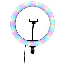 Лампа светодиодная кольцевая RL-13 RGB LED black