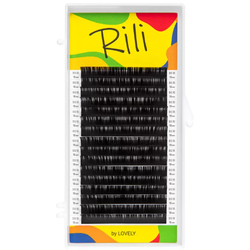 Черные ресницы RILI (МИКС, 16 линий)