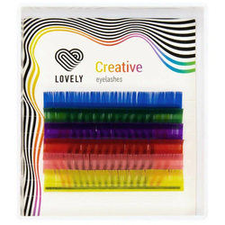 Цветные ресницы LOVELY (6 линий) Multicolor