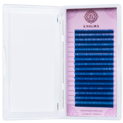 Цветные ресницы Enigma "Blue" (МИКС,16 линий)