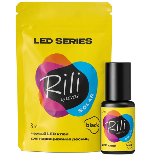 LED UV Клей для ресниц RILI "Solar" (black)