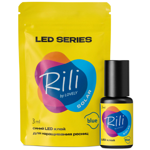 LED UV Клей для ресниц RILI "Solar" (blue)