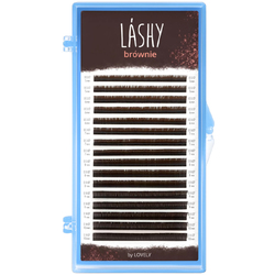 Темно-коричневые ресницы LASHY Brownie (МИКС, 16 линий)