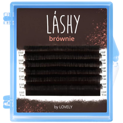 Темно-коричневые ресницы LASHY Brownie (МИКС, 6 линий)