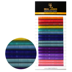 Цветные ресницы Ideal Lashes "Цветная палитра" (16 линий)