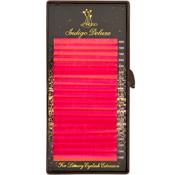 Цветные ресницы «INDIGO Deluxe» (МИКС, 20 линий) H.Pink