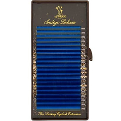 Цветные ресницы «INDIGO Deluxe» (МИКС, 20 линий) Blue