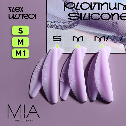 Валики для ламинирования ресниц MIA PRO LASHES FLEX ULTRA (MEDIUM, сиреневые)
